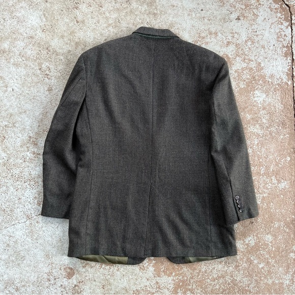 Geoffrey Beene lambs Wool Blazer Men’s Sz 42 R Gray Sport Coat Two Button Luxury - Picture 14 of 16